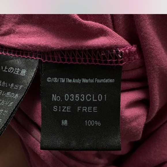 Pink Andy Warhol x Hysteric Glamour long sleeve shirt with green accents - Picture 4 of 4